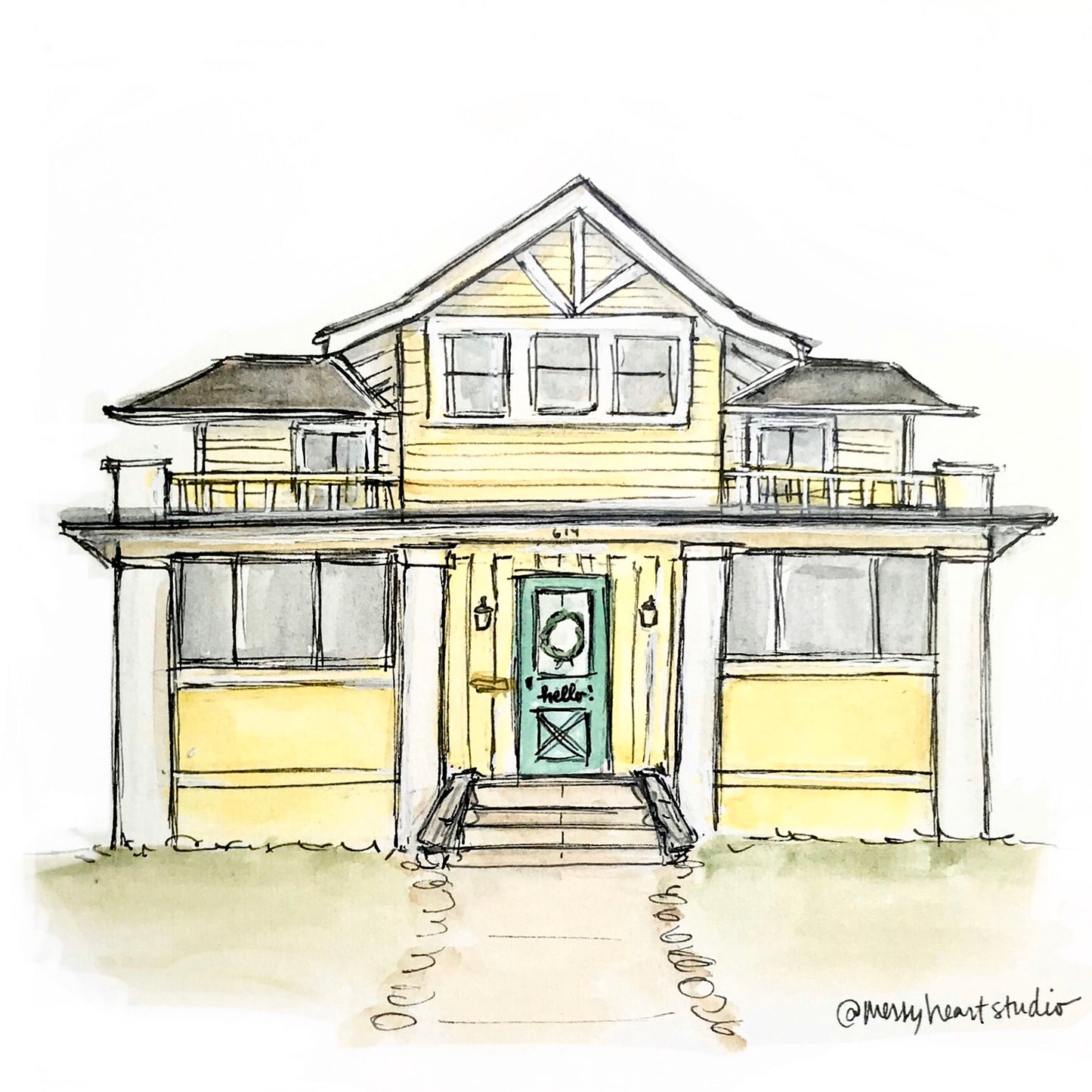 Custom Home Portrait