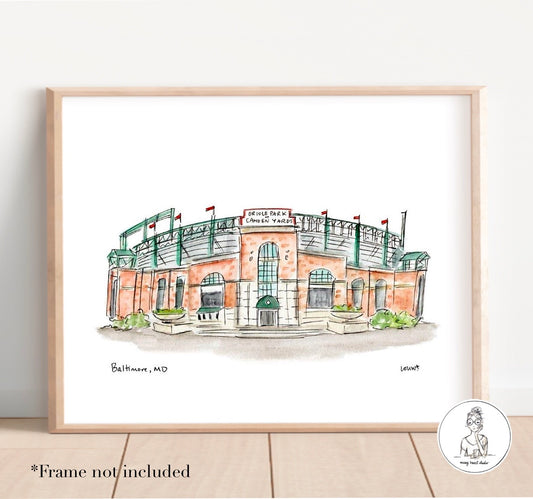 Baltimore, MD - Baseball Stadium Art