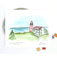 Load image into Gallery viewer, West Quoddy Head Lighthouse, Lubec, ME
